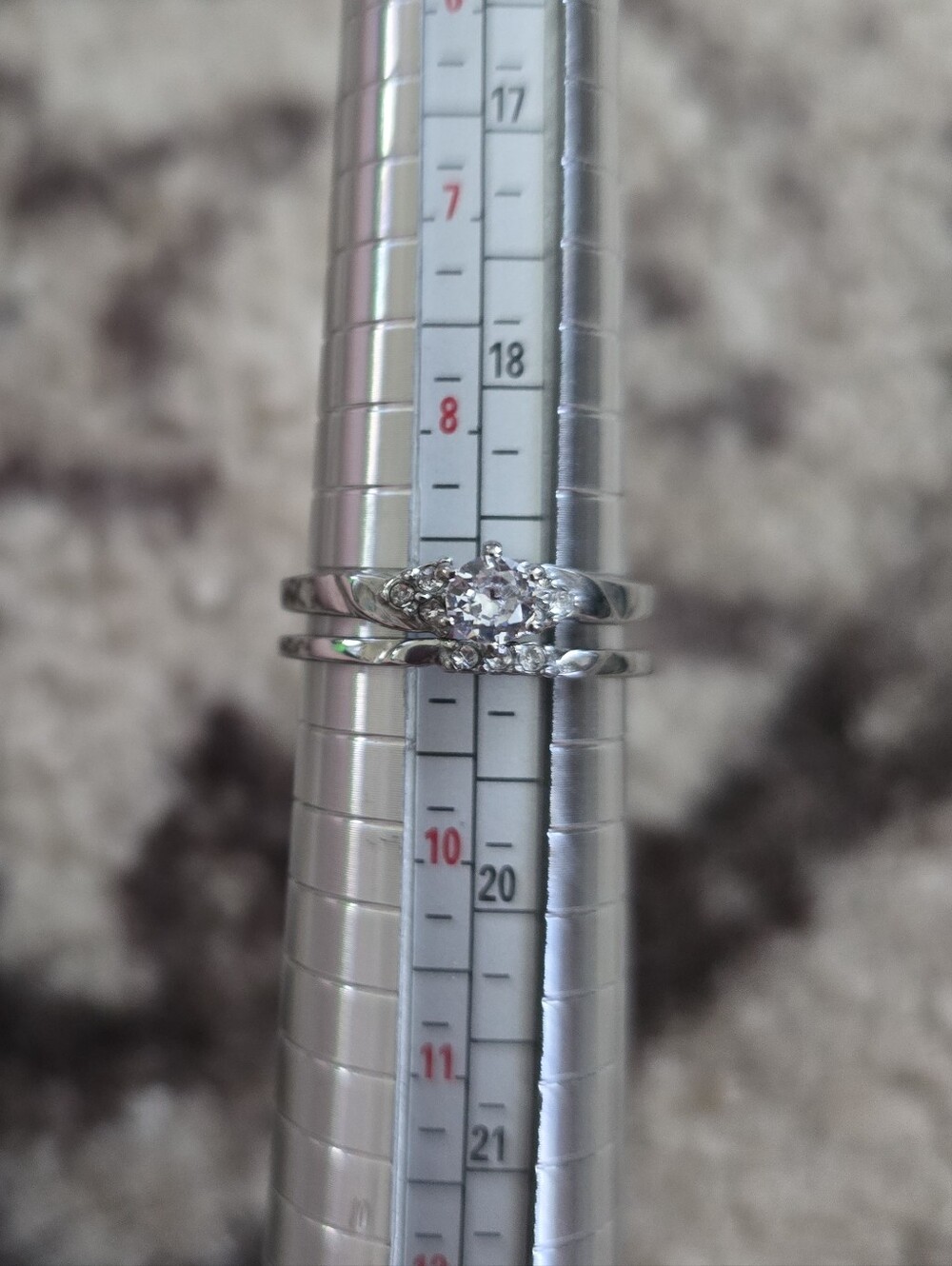 Cubic Zirconia Wedding Set